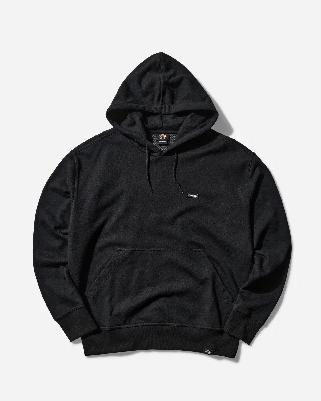 plain hoodies for men -Clancy Heavyweight Hoodie Black