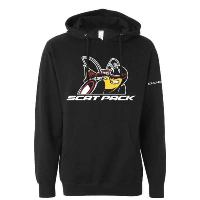 casual sweatshirts for men -Dodge Scat Pack Hoodie Sweatshirt Black