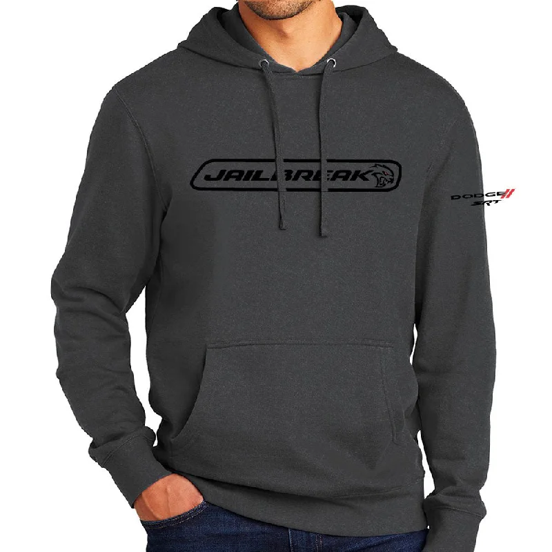 men's hoodies for layering -Dodge SRT Hellcat JAILBREAK Hoodie Sweatshirt - Black