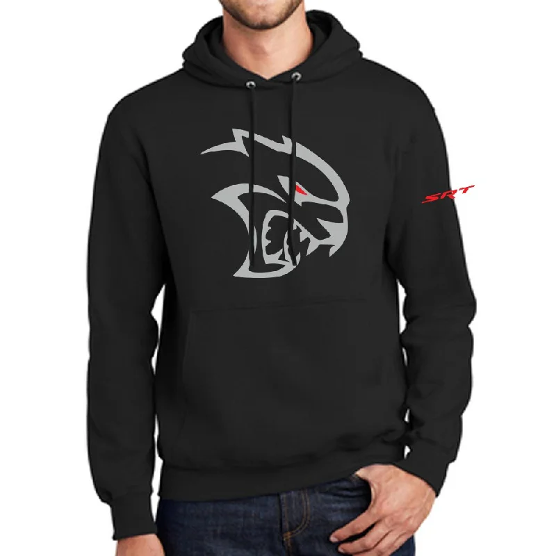 men's heavy-duty hoodies -Dodge SRT Hellcat REDEYE Hoodie Sweatshirt Black