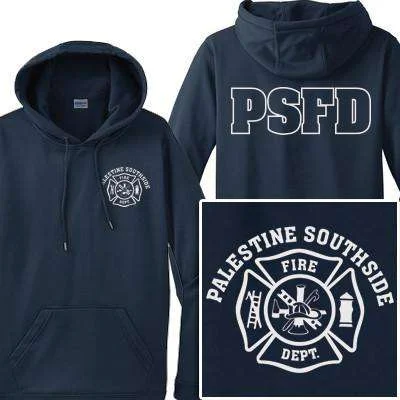 fashionable men's sweatshirts -Maltese Cross Design, Firefighter Hoodie