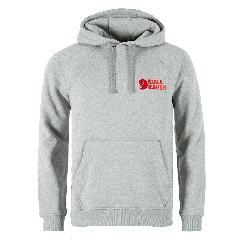 plain hoodies for men -Fjallraven Fjallraven Classic Hoodie Grey-Melange