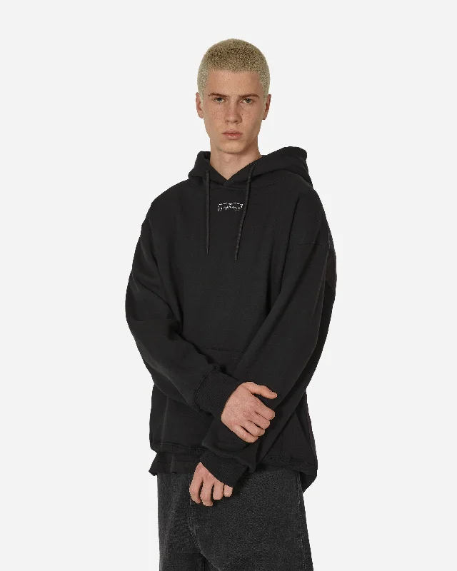 men's soft sweatshirts -Smoke Hoodie Black