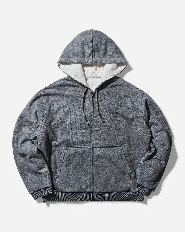 oversized hoodies for men -Men's Reversible Zip Up Hoodie Misty