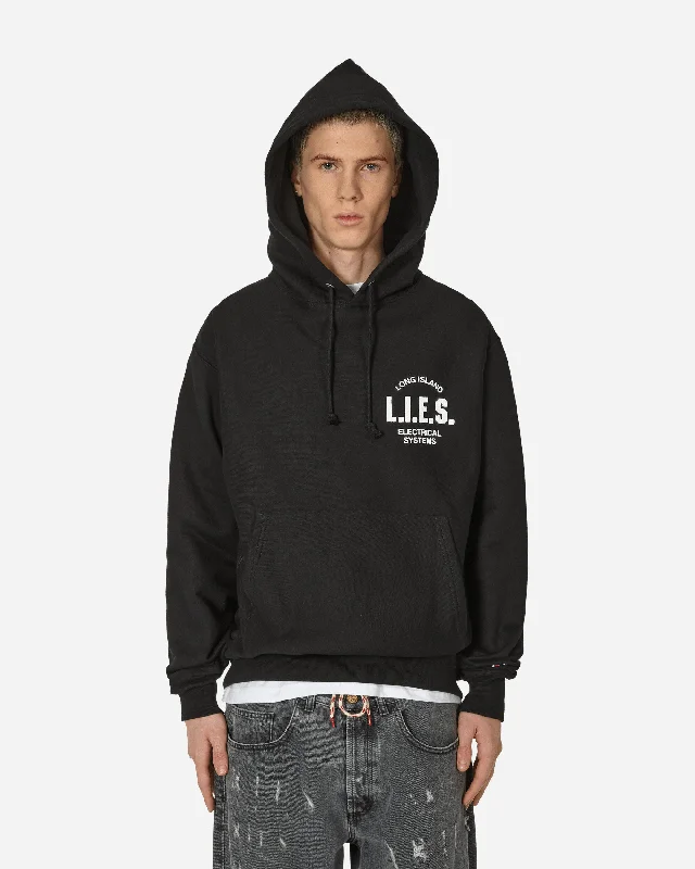 men's sweatshirts with designs -Classic Logo Hoodie Black