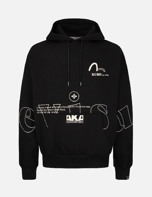 hoodie sweatshirts for men -Logo Print Oversized Hoodie