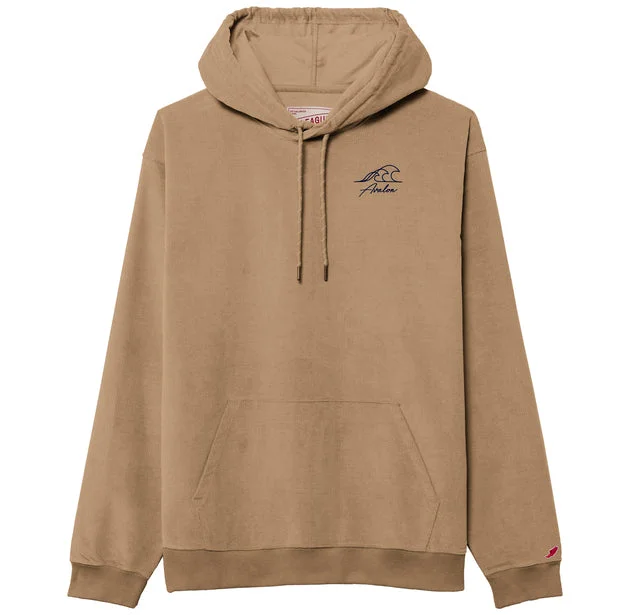 winter-ready sweatshirts for men -Men's Avalon Cord Hoodie - Khaki