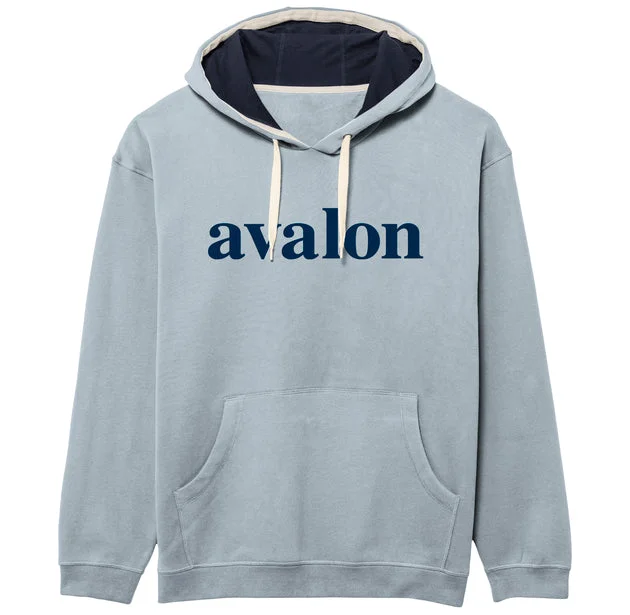 luxury hoodies for men -Men's Avalon Peerless DLX Hoodie - Blue Fog/Ombre Blue