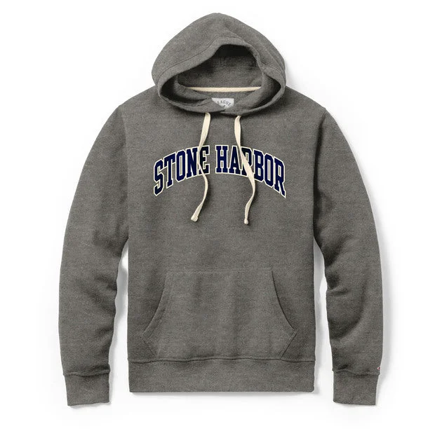 men's comfortable sweatshirts -Men's Stone Harbor Stadium Hoodie - Physical Ed Gray