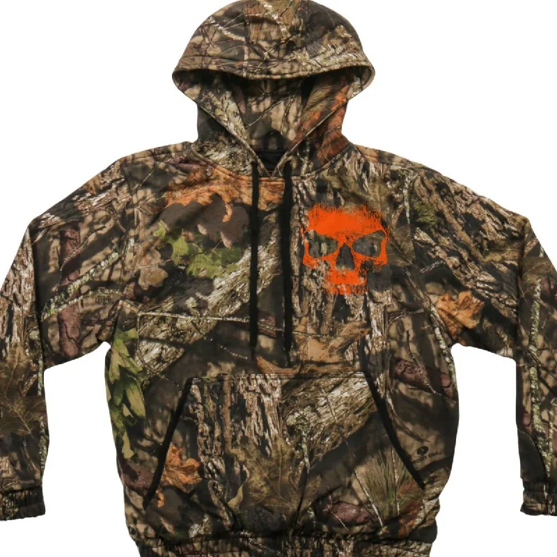 casual sweatshirts for men -Mossy Oak and Hot Leathers GMD4471 Mens Limited Edition Mashup Skull Jungle Camo Hoodie Sweatshirt