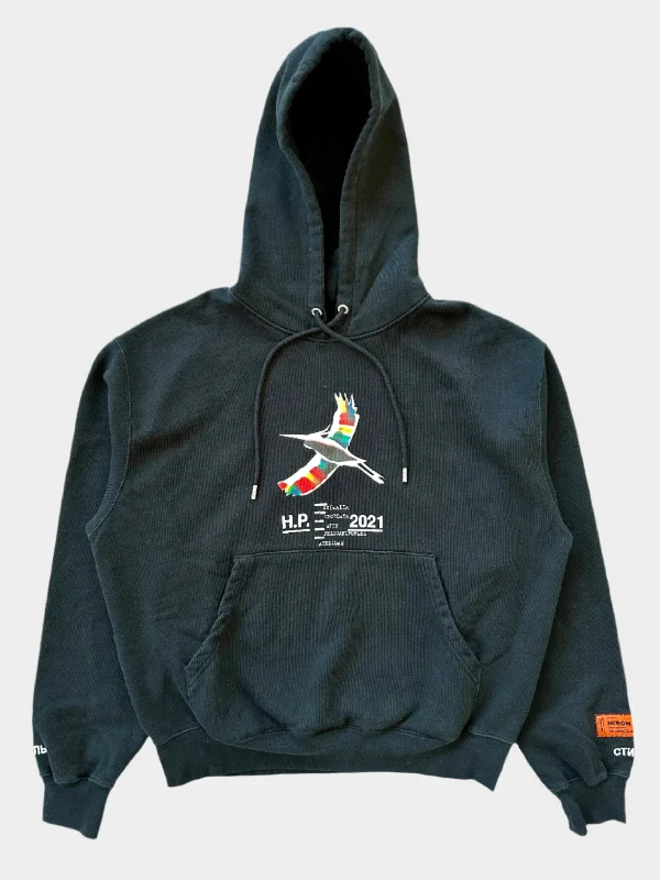 men's graphic sweatshirts -Rainbow Logo Hoodie