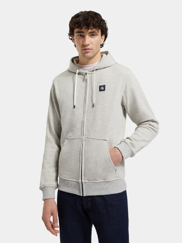 men's vintage hoodies -Regular-fit zip-through hoodie