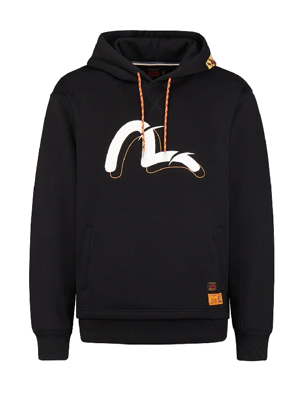 stylish men's hoodies -Seagull Print Hoodie