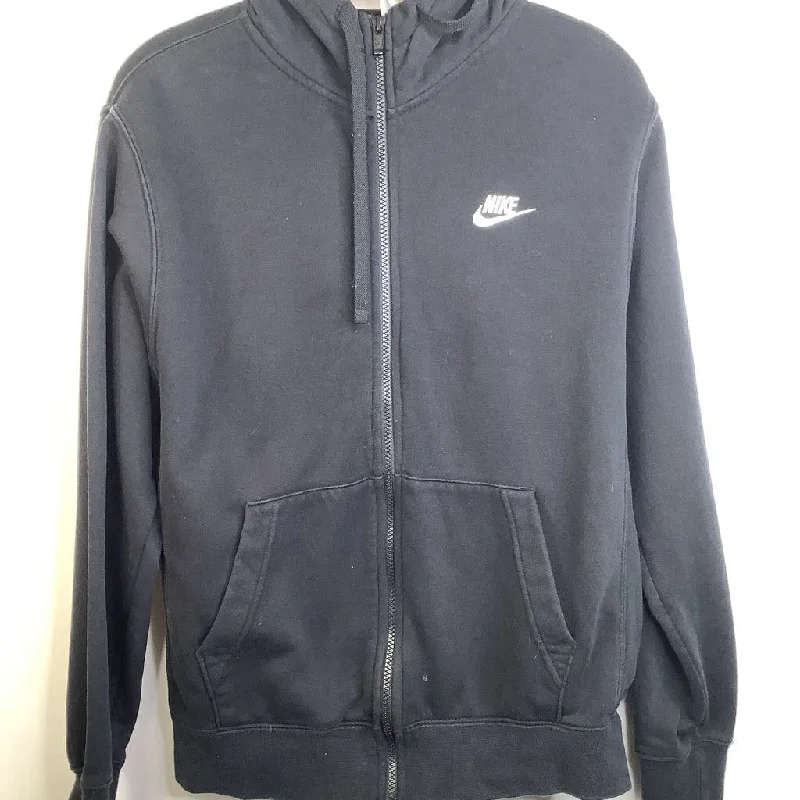 men's oversized sweatshirts -Size 16: Nike Black Zip-up Hoodie