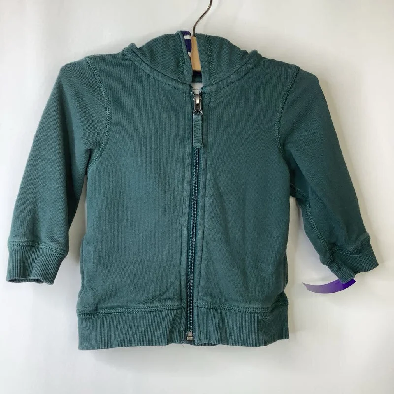 men's winter sweatshirts -Size 18-24m (80): Hanna Andersson Green Zip-up Hoodie