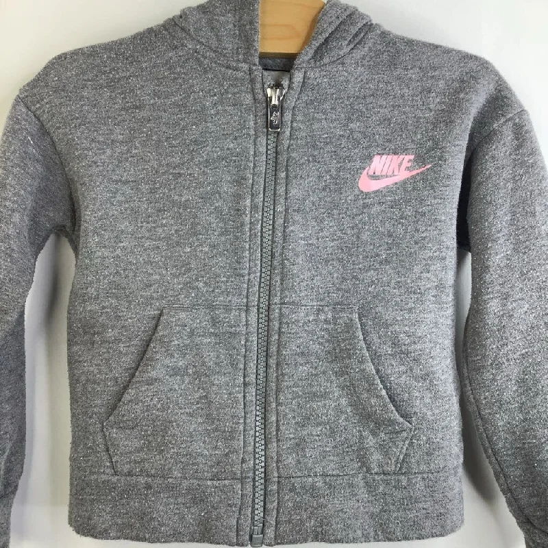 men's hoodies for casual wear -Size 2: Nike Grey Zip-up Hoodie