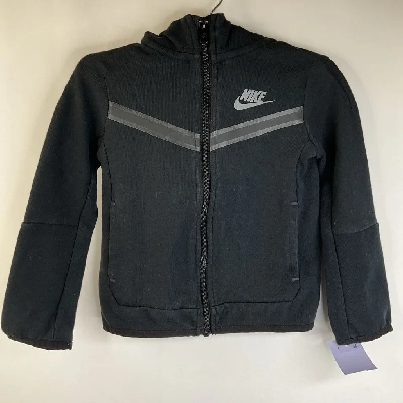 comfortable hoodies for men -Size 3: Nike Black Zip-Up Hoodie