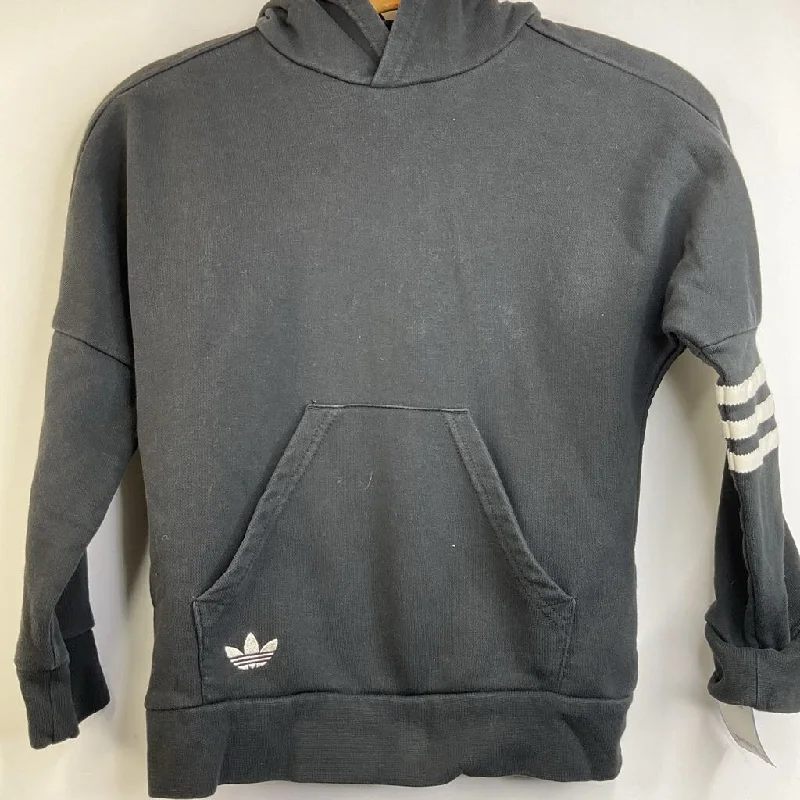 casual hoodies for men -Size 7-8: Adidas Black Hoodie