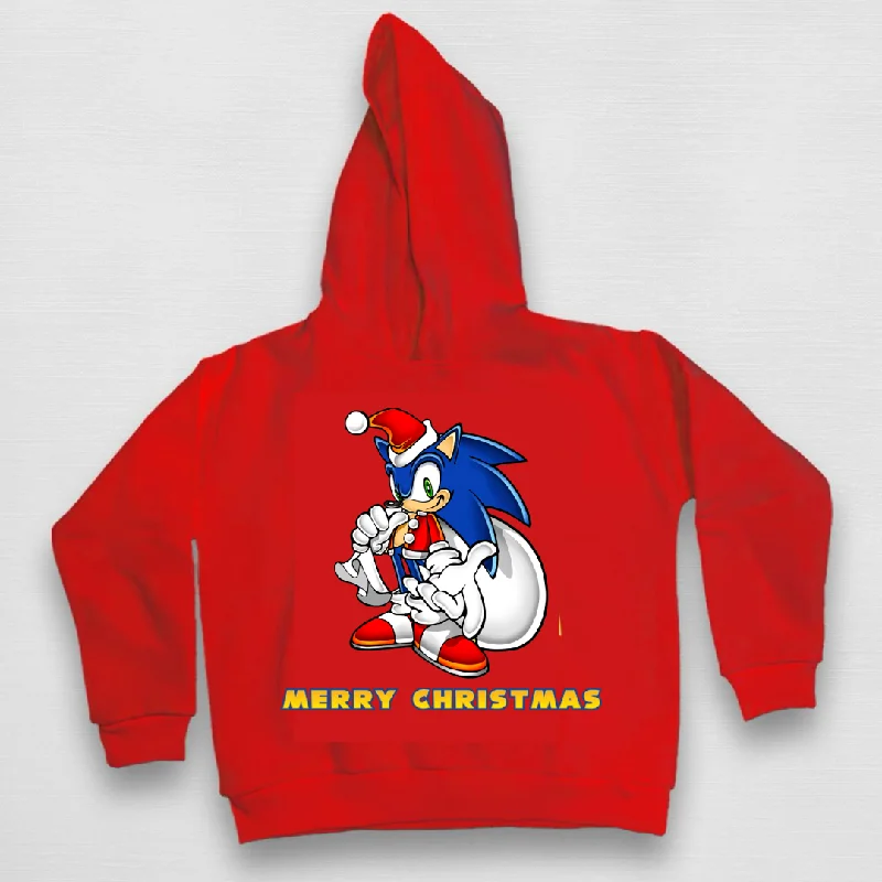 men's hoodies for casual wear -Sonic Christmas Hoodie